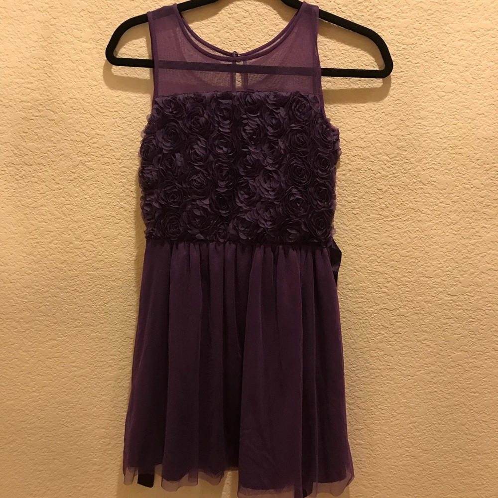 Purple Floral Dress